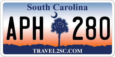SC license plate APH280