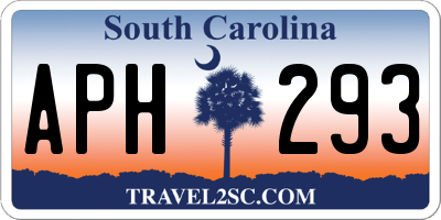 SC license plate APH293