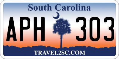 SC license plate APH303