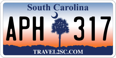 SC license plate APH317