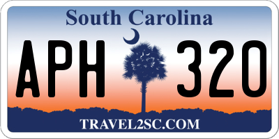 SC license plate APH320