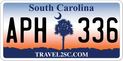 SC license plate APH336