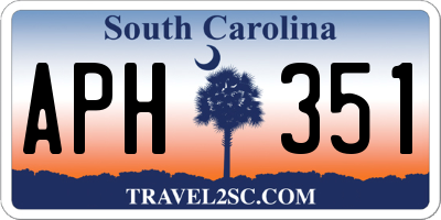 SC license plate APH351