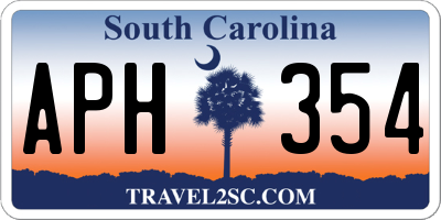 SC license plate APH354