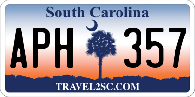 SC license plate APH357