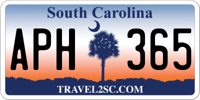 SC license plate APH365