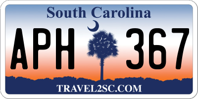 SC license plate APH367