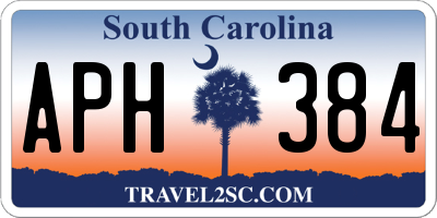 SC license plate APH384