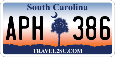 SC license plate APH386