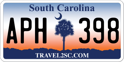 SC license plate APH398