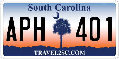 SC license plate APH401