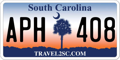 SC license plate APH408