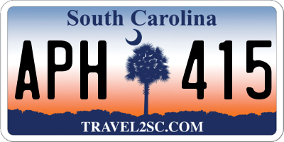SC license plate APH415