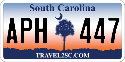SC license plate APH447