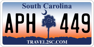 SC license plate APH449