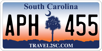 SC license plate APH455