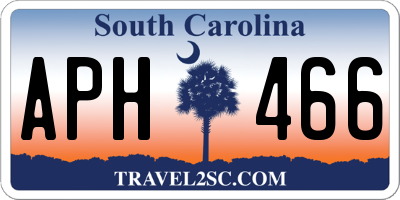 SC license plate APH466