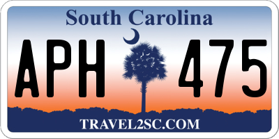 SC license plate APH475