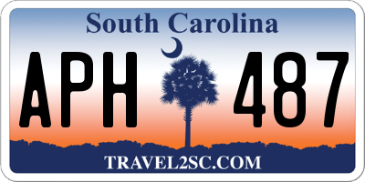 SC license plate APH487