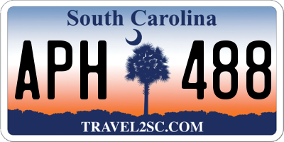 SC license plate APH488