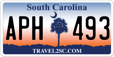 SC license plate APH493