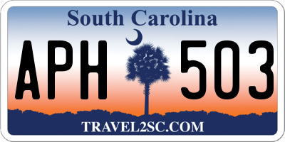 SC license plate APH503