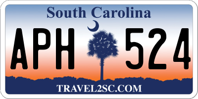 SC license plate APH524