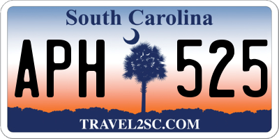 SC license plate APH525