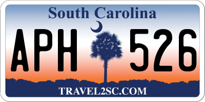 SC license plate APH526