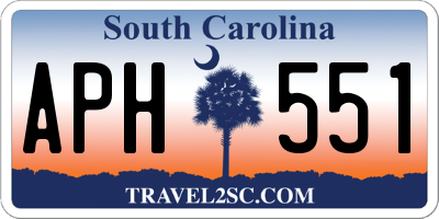 SC license plate APH551