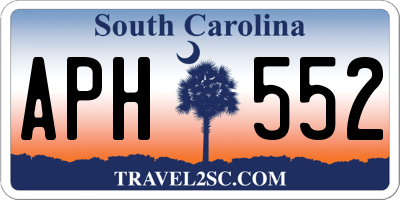 SC license plate APH552