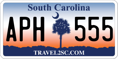 SC license plate APH555
