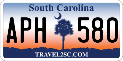 SC license plate APH580
