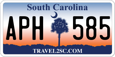 SC license plate APH585