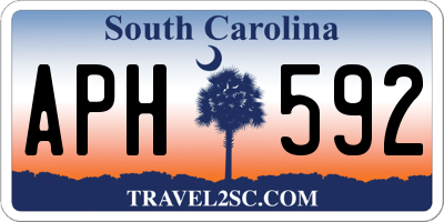 SC license plate APH592