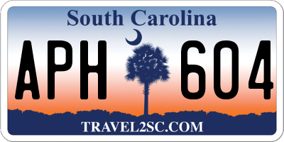 SC license plate APH604