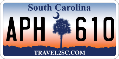 SC license plate APH610