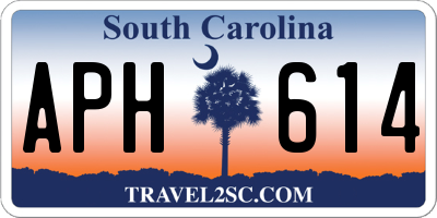 SC license plate APH614
