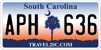 SC license plate APH636