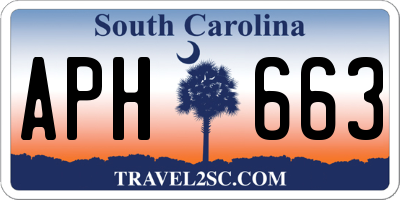 SC license plate APH663