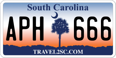 SC license plate APH666