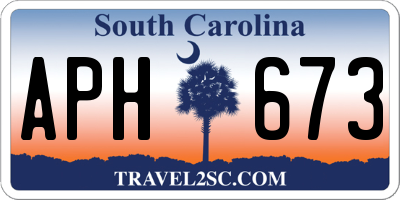 SC license plate APH673