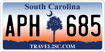 SC license plate APH685