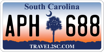 SC license plate APH688