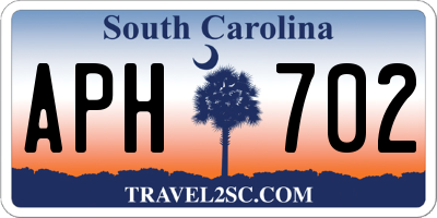 SC license plate APH702