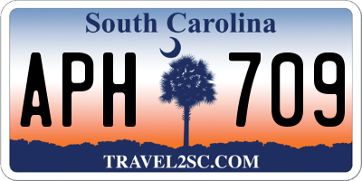 SC license plate APH709