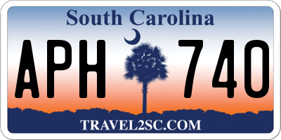 SC license plate APH740