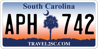 SC license plate APH742