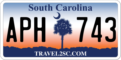 SC license plate APH743