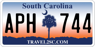 SC license plate APH744